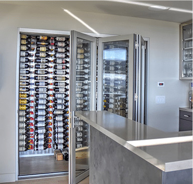 Contemporary Wine Displays with Modern Custom Wine Racks 