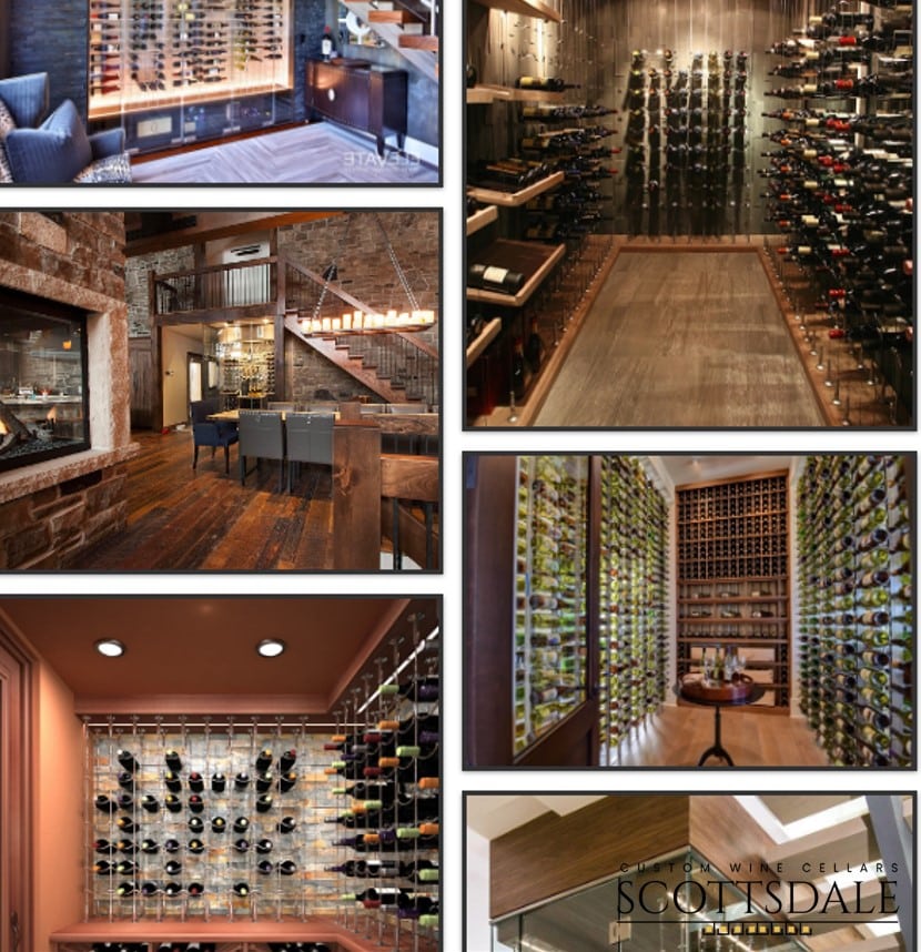 Contemporary Wine Racks by Scottsdale Builders 